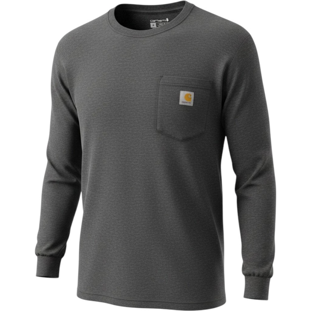 Carhartt Mens Loose Fit Heavyweight Long Sleeve Gray M